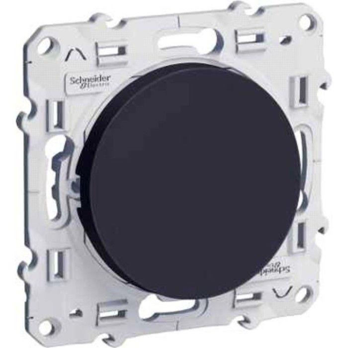 Bouton-poussoir ODACE 10A À Vis Gris Anthracite - SCHNEIDER ELECTRIC - S540206
