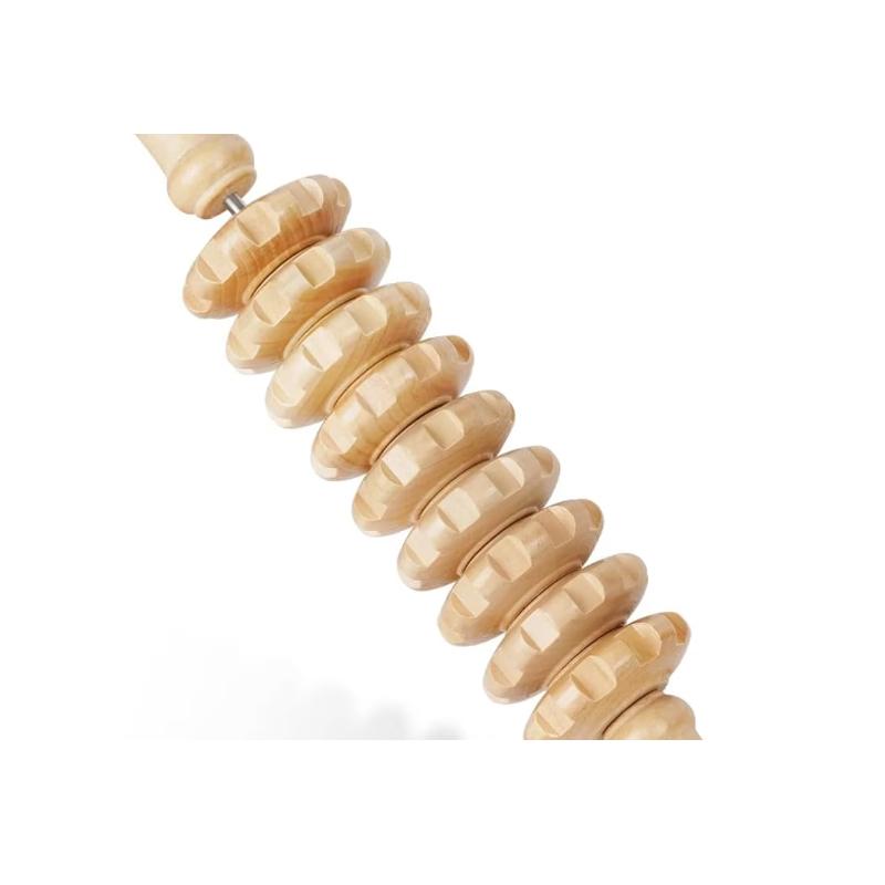 Durable And Safe 1Pcs Wooden Therapy Massager Roller Trigger Point Massager Stick For Fascia Cellulite Muscle & Abdomen Body Muscle Belly Tool