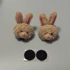 2Pcs Motorcycle Helmet Decoration Bear Rabbit Doll Sticker Helmet Decor for Motorbike Bicycle Headwear Accessories