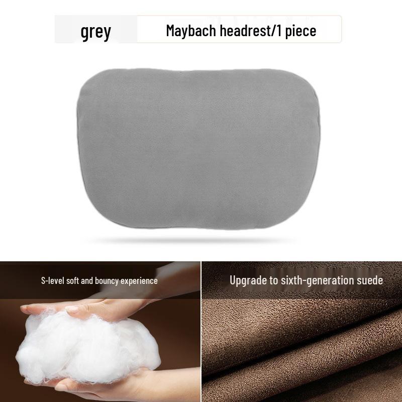 Mercedes-Benz & Maybach S-Class Suede Neck & Lumbar Support Cushions for Headrests - Drop Shipping Available