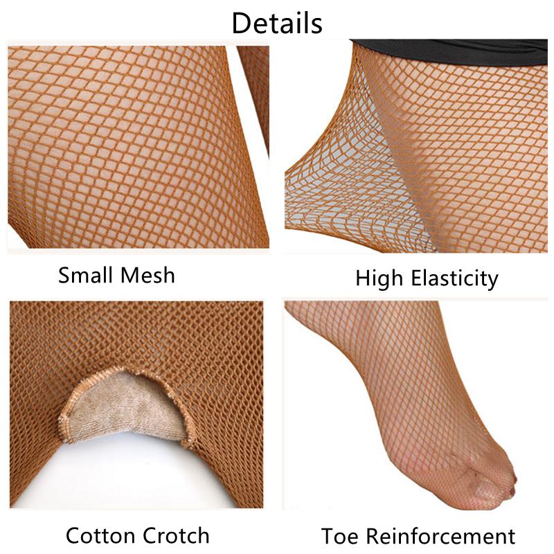 Collant Latini Professionali da Donna Sexy Rete Calze per Danza da Sala & Latina Alta Elasticità Calze Trasparenti