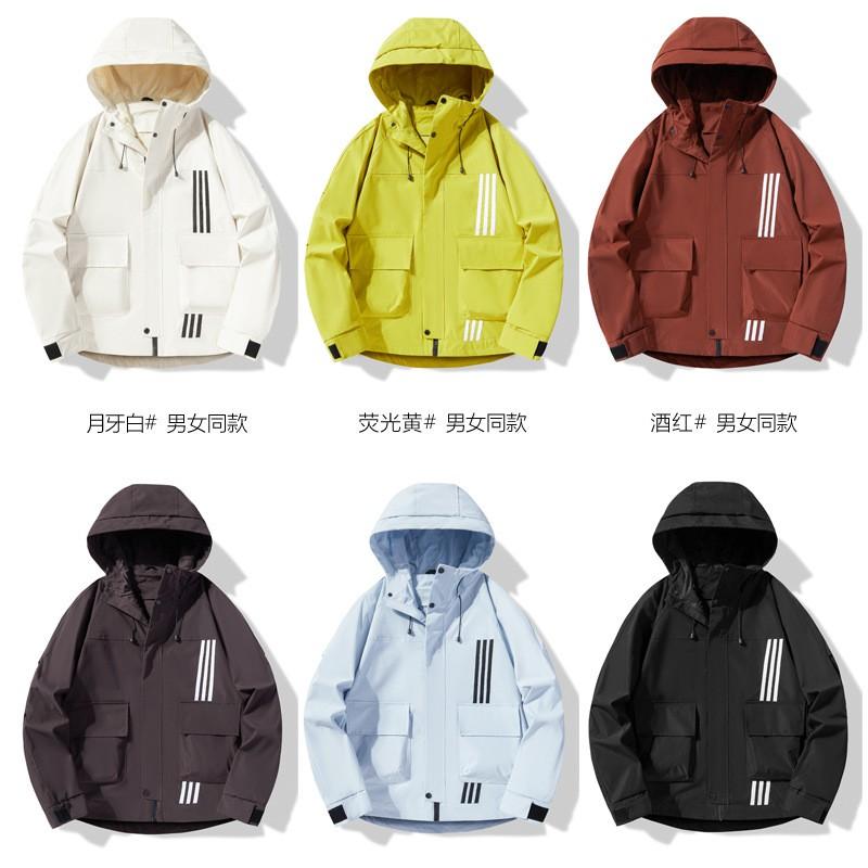 Unisex Hooded Outdoor Windbreaker Jacket Lightweight Waterproof Breathable Trail Hiking Camping Raincoat Men Women