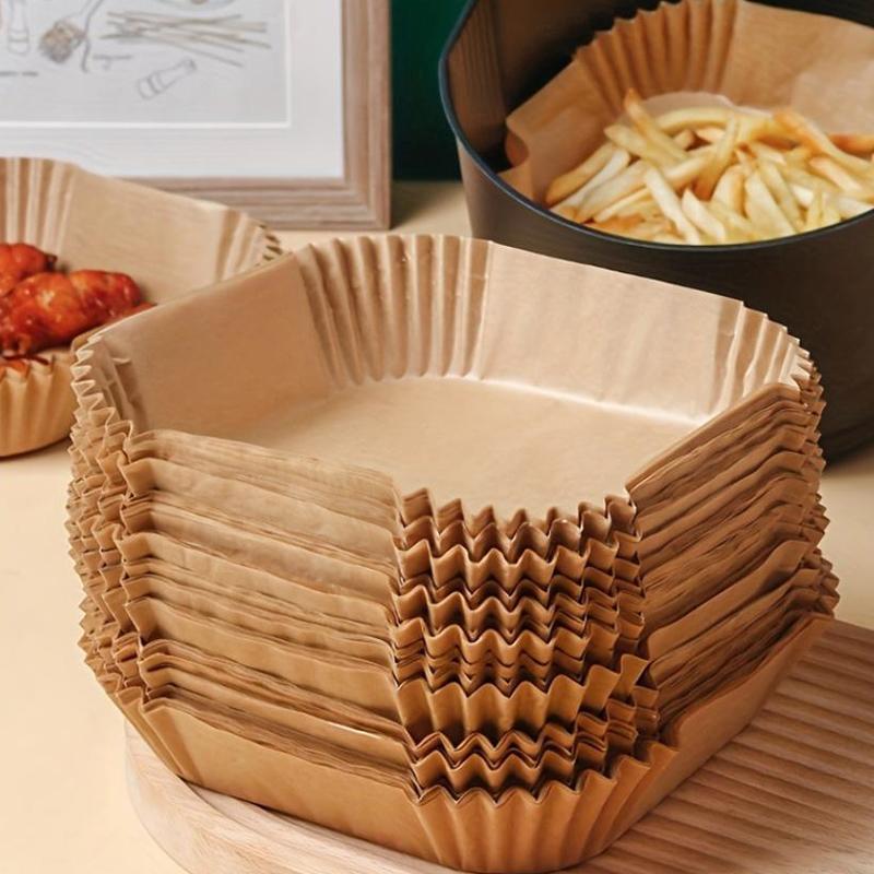 Air Fryer Disposable Baking Paper Liner Form Tray Kitchen Grill Parchment Paper Air Fryer Accessories