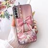 Luxury Flower Butterfly Bow Pattern Casing For Tecno Camon 17P 17 Pro Back Cover Clear Soft Silicone Phone Case For Camon17