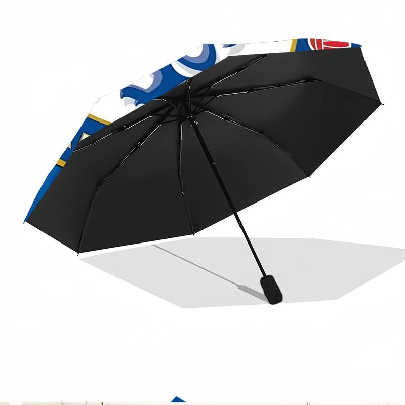 football club.C Print Automatic Open Close Umbrella, Portable Foldable Umbrella, for Outdoor Commute Camping Trip, Ideal Birthday Gift