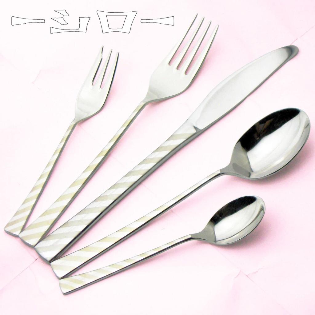 Nagao Shiro Cake Fork Stainless Steel Mirror Laser Processed Made In Japan - - 13.5cm 18-8