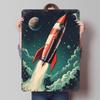 Retro Rocket Launch Printed Poster Customized Wall Art Retro Vintage Metal Tin Signs for Decoration Garage Decorations Man Cave