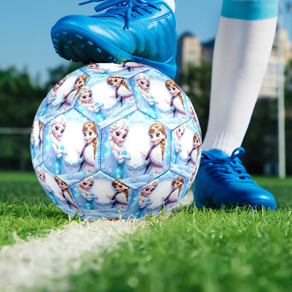 Elsa Theme Size 5 Soccer Ball, Suitable for Both Indoor and Outdoor Matches, a Gift Suitable for Everyone.