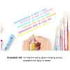 6PCS Durable Creative Color Doodle Pen Multi-color Double Head Smooth Writing Highlighters