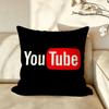 Platform YYouTube Cushion Cover Pillow Case Antidustmite Pillowcase Silky Short Plush Sofa Cushion Cover hot