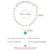 Enamel Drip Oil Flower Double Layered Pendant Necklace for Women Fashion Crystal Bead Y-Shaped Choker Clavicle Chain Jewelry