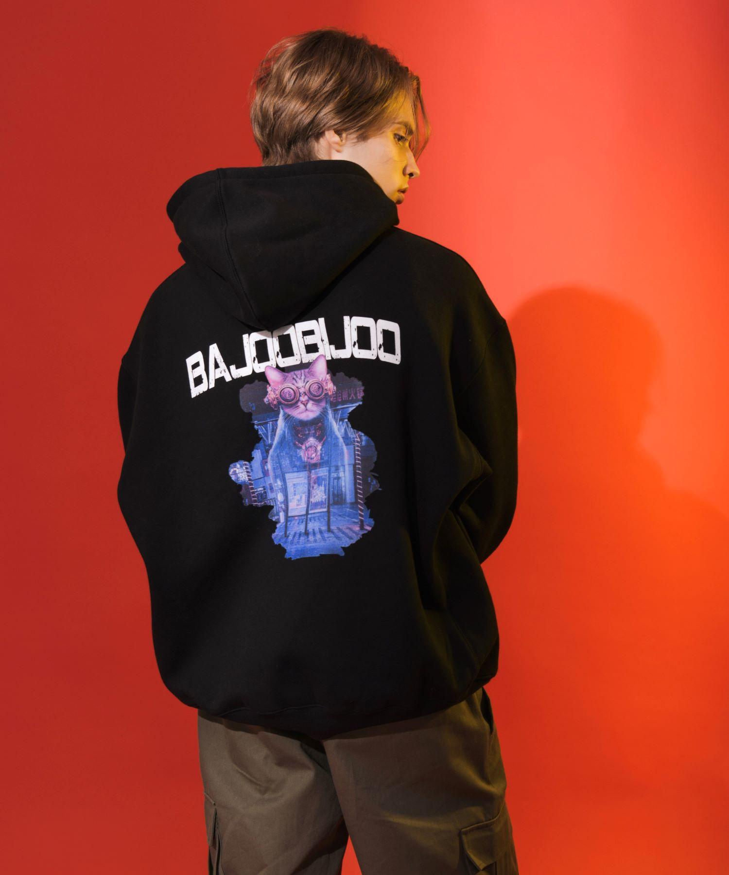 Bajubiju Nightcity Cat Hoodie [Black] L