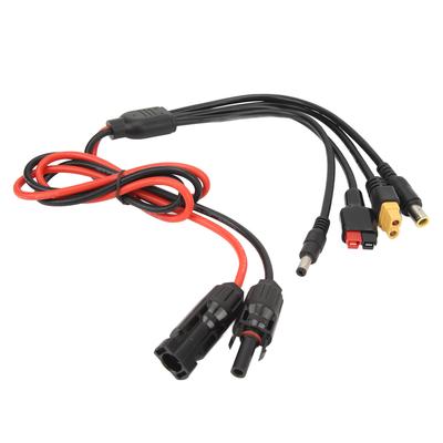Solar Connector To XT60 Female Adapter Cable Weather Resistant Multi Protection PV Solar Connection Line