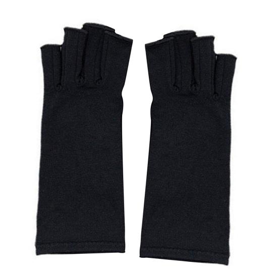 Gikt Hansker Menn Kvinner Fingerløse Kompresjonsinnpakning Elastiske Hansker for Håndsmerter Og Osteartrose Lindring Sykling Fitness