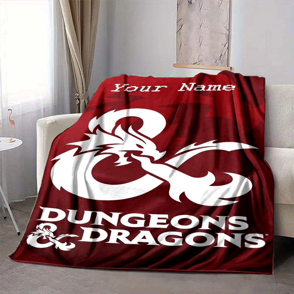 Custom 1pc Dungeons & Dragons: Series Blanket, Soft And Comfortable Blanket, Casual Warm, Camping Travel Blanket, Birthday Gift Q91251