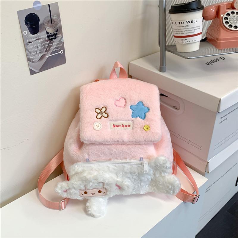 Chickens Bears Squirrels Sheep Cartoon Backpack Teens Lightweight Student Bags