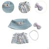 4 sztuki Zestaw Ubranek dla Lalki Sukienka Outifits Naszyjnik Uroczy Garnitur dla Lalek 15cm