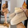 Snow Boots Women's New Winter Thick-soled Non-slip Fur Integrated Fleece Thickened Warm Cotton Shoes Women's Shoes