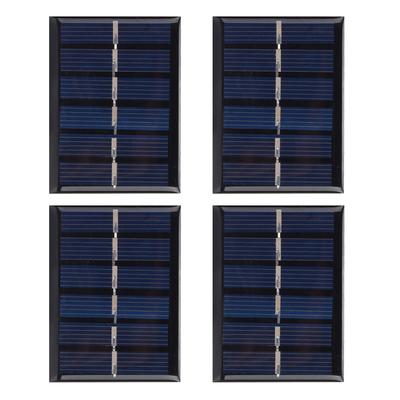 4 Stücke 3V 0,3W Polykristalline Silizium DIY Sicherheit Solar Power Lade Panel mit Kabel 65x48mm