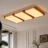 2025 Chinese Bauhaus Retro Rectangular Ceiling Light: High-End Living Room Fixture