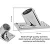 22mm 25mm 60° Handrail 316 Stainless Steel  Fittings Tube Pipe Base Boat Rectangular Base Marine Fitting Boat Hardware