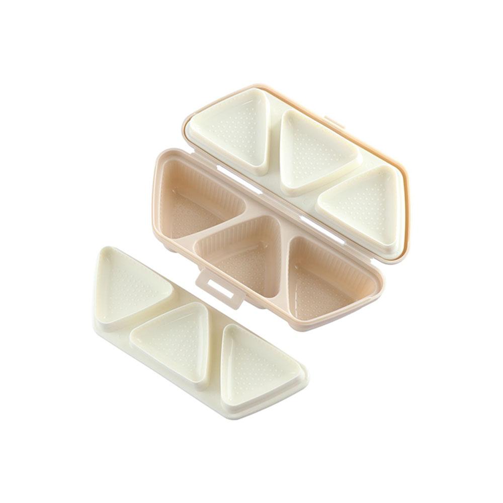 Non-stick 6 Cavity Triangle Sushi Mold BPA Free Rice Ball Mould Lunch Box Onigiri Mold  DIY