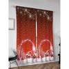 Modern Christmas Silver Decoration With Stars and Snowflakes Curtains for Living Room Bedroom Curtain Home Decor With Hooks