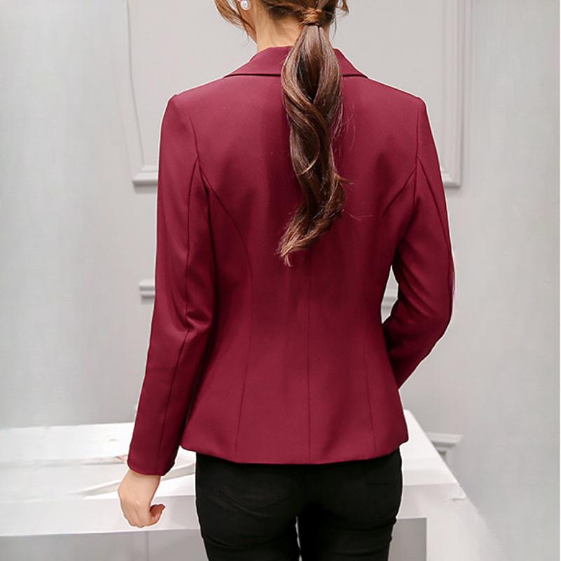 Office Blazers Women's Autumn  Casual Suits Long-sleeved Casual Ladies' Narrow Waist Slim Fit All-match Suits