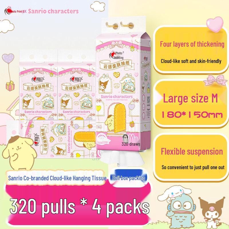 Mind Act Upon Mind Sanrio Hanging Facial Tissues