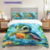 Tortoise Pattern Bedding Quilt Set Quilt Cover Pillowcase Home Decoration Birthday Gift (1 * Duvet Cover + 2 * Pillowcase, Without Core)