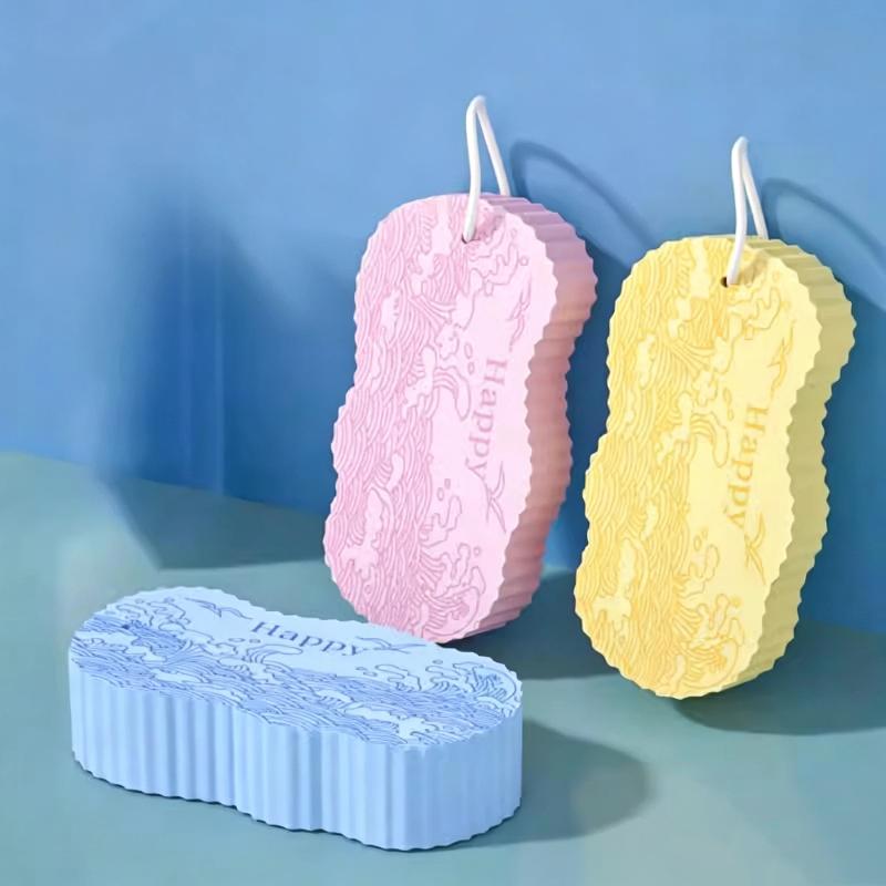 1Pcs 3D Magic Baby Bath Sponge Soft Exfoliating Body Massager Gentle Dead Skin Remover for Kids Daily Shower Bath Use