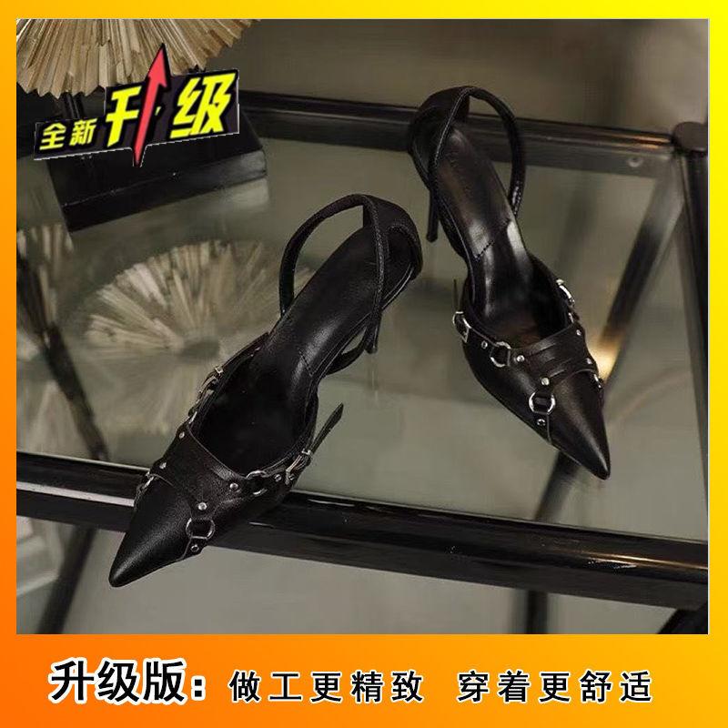 

Заостренные неглубокие заклепки, ремешки с пряжками из одного слова, туфли-лодочки, женские полые тонкие каблуки, сексуальные высокие каблуки, популярны новые модели осени 2025 года 40