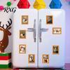 Christmas Gift for Family Halloween Refrigerator Magnets, Cute Cat Ghost Bathing Picture Frame Retro Funny Home Decorations Highland Cow Magnetic