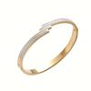 No Fade Stainless Steel Gold Plated Fashion Jewelry Bracelet Women Diamond Zircon Buckle Bracelet Bangle