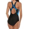 One-piece Tight-fitting Sports Swimsuit Triangular Backless Professional Racing Swimsuit for Women