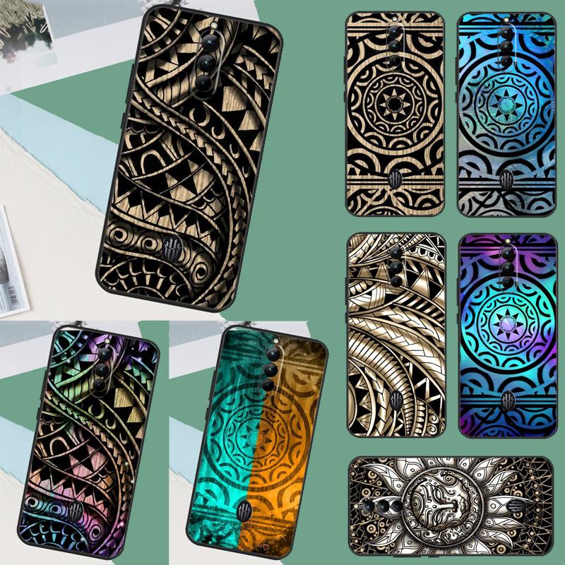 Maori Samoan Polynesian Tribal For Nubia Red Magic 10 Pro Plus 6 7 Pro 6S 7S 5G 6R RedMagic 9 8 8S 9S Pro Plus Phone Case