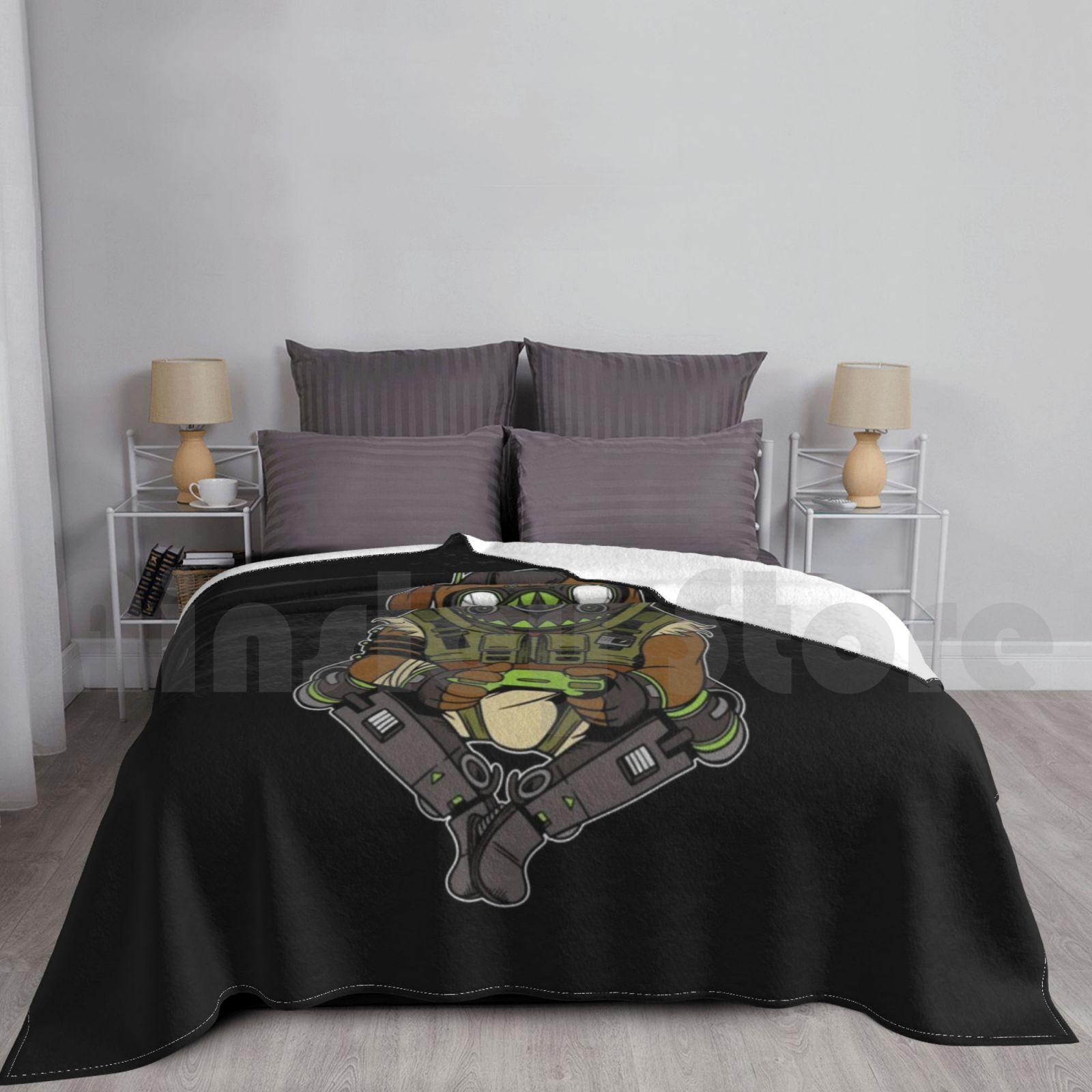 Pug Octane Parody Blanket Fashion Custom Pug Dog Mom Pug Gamer Pug Dog Pug Dog Lover I Love Pugs Pug Game Pug Size: 75*100cm, Weight: 230 GSM