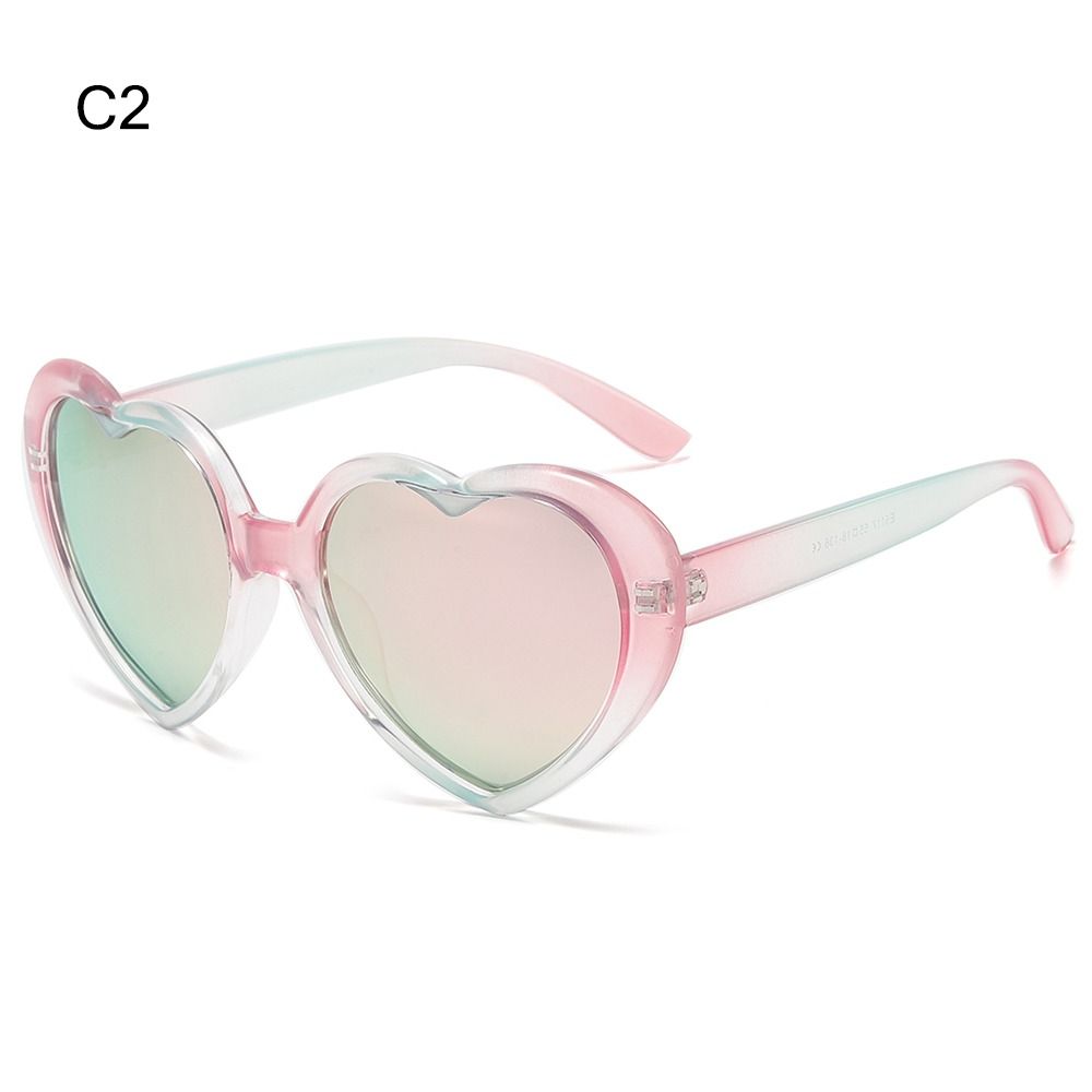 Lunettes de soleil cœur polarisées UV400 Fête Plage Amour Lunettes de soleil en forme de cœur pour femmes
