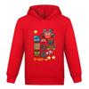 Hot Sale Kids Sweatshirts Red Ball 4 Print Cartoon Children Hoodies Fashion Baby Pullover Casual Outwear Tops Girls Boys Clothes