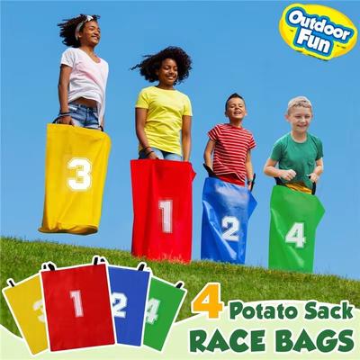 4 Pièces Sac de Saut Kangourou Jouets pour Enfants Jeux d'Anniversaire Jouet de Plage Sports de Saut Amusant Famille Jardin Extérieur Camping Loisirs Extérieurs