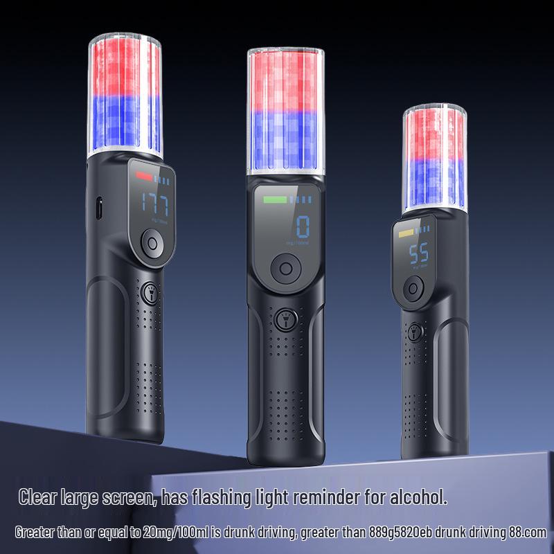 High Precision Voice Alcohol Tester for Home Use - Breathalyzer for Drunk Driving Detection