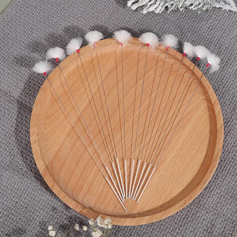 10Pcs Goose Feather Earpick Wax Remover Curette Ear Dig Tool Spoon Cleaner Stick