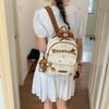 Schoolbag cartoon ins niche design cute bear backpack women's fashion versatile cute polka dot attendance student backpack