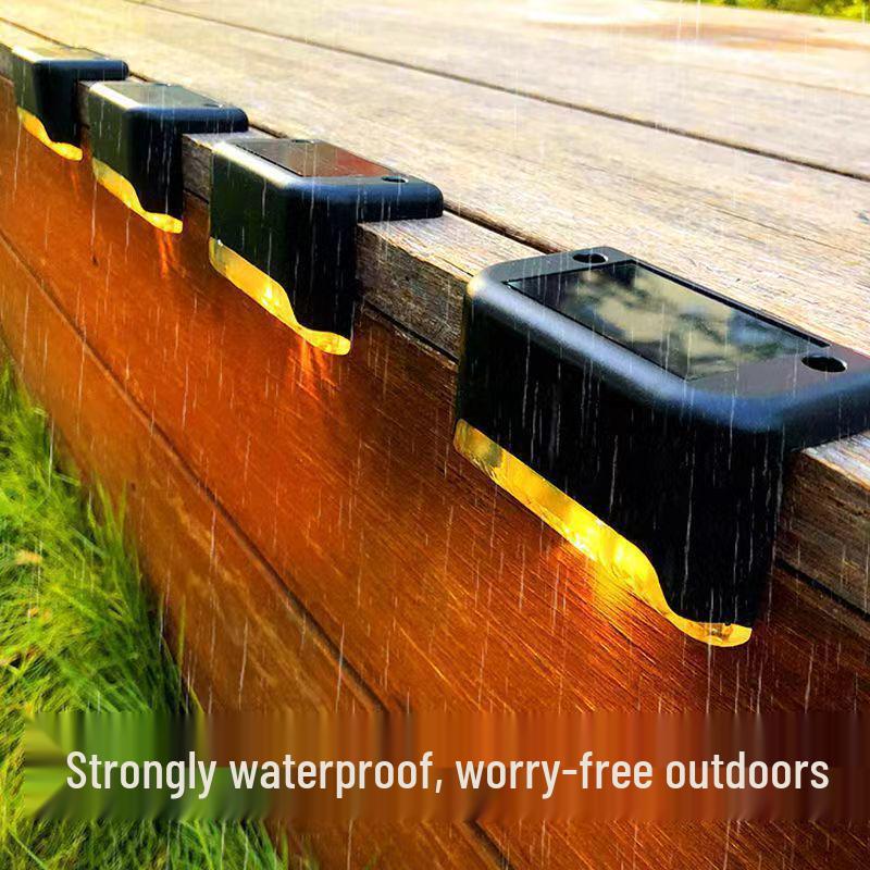Outdoor LED Solar Lights for Steps, Patios, Railings, Stairs, Fences, and Walls