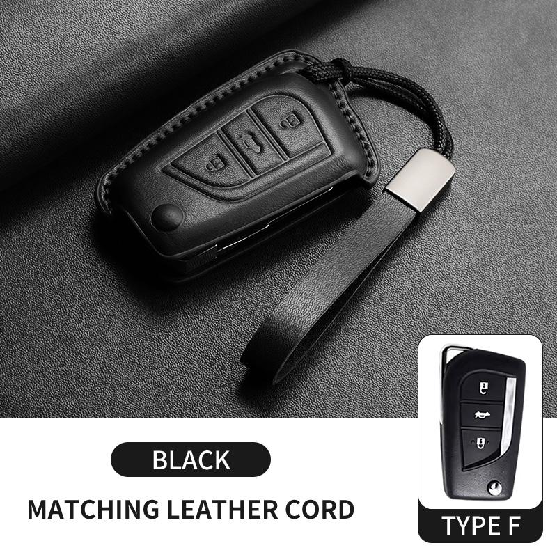 

Leather Cars Key Case Cover Shell For Toyota Rav4 Levin Camry Reiz Highlander Corolla Yaris Verso Avensis Aygo Shell Accessories