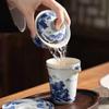 Pinjian Blue & White Ceramic Gongfu Tea Set (1 Pot, 8 Cups)