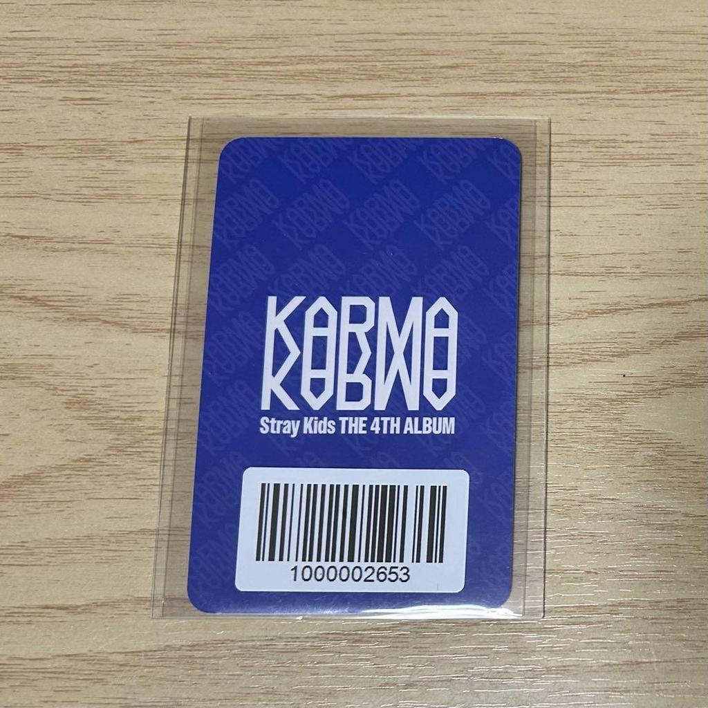 [USED] Stray Kids KARMA ReSpa Purchase Bonus FANS Trading Card AIN