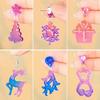 Seasonal Earring Creation Silicone Molds Handcraft Silicone Molds for Christmas Earrings Portable DIY Ear Jewelry Tools