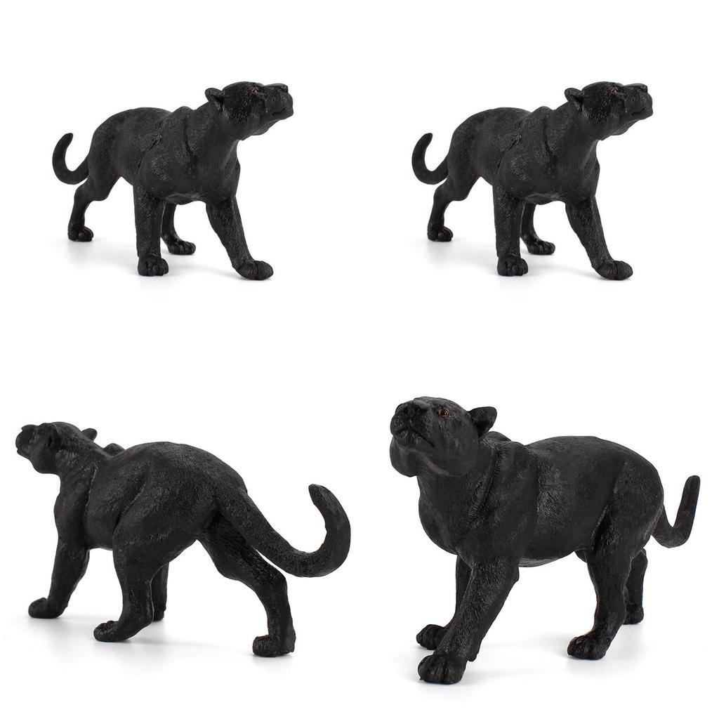Black Panther Pvc Wildlife Model With Realistic Detailing For Collection And Display