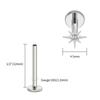 Right Grand ASTM F136 Titanium CZ North Star Flat Back Earring 16G Tiny Starburst Helix Cartilage Stud Earlobe Piercing Jewelry